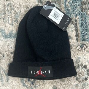Jordan Classic Black Knit Beanie